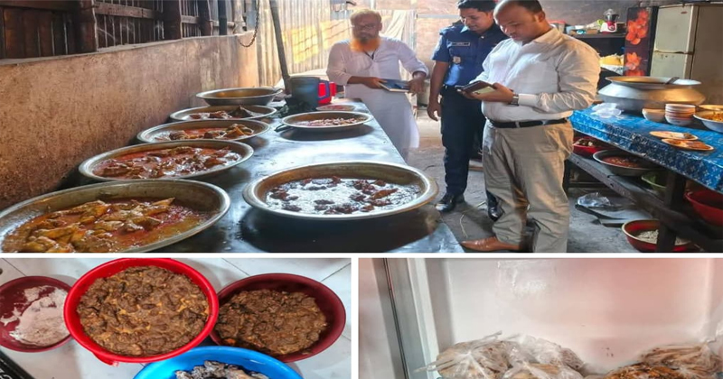 আখাউড়ায় অস্বাস্থ্যকর খাবার রাখায় তিন হোটেলকে জরিমানা।আখাউড়ায় অস্বাস্থ্যকর খাবার রাখায় তিন হোটেলকে জরিমানা।