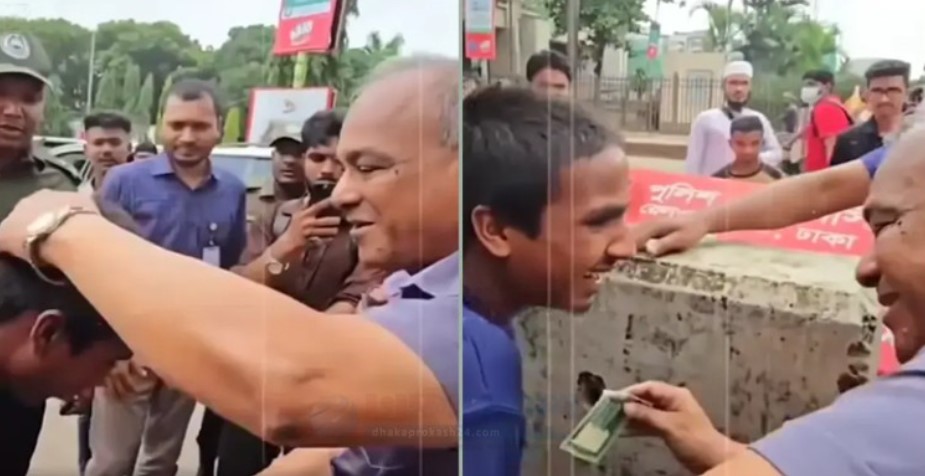 টাকা নিলে মানুষ খারাপ বলবে” স্বরাষ্ট্র উপদেষ্টার পা ছুঁতে গিয়ে ভাইরাল পথশিশু