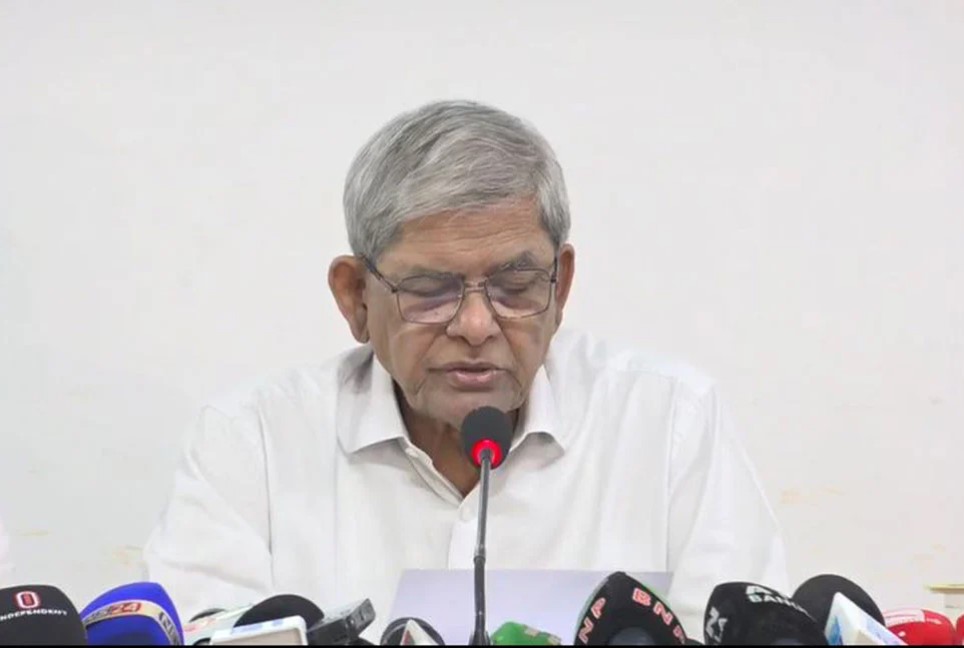 ঐতিহাসিক জুলাই ঘোষণা গণতন্ত্র উত্তরণের পথকে সুগম করবে : মির্জা ফখরুল
