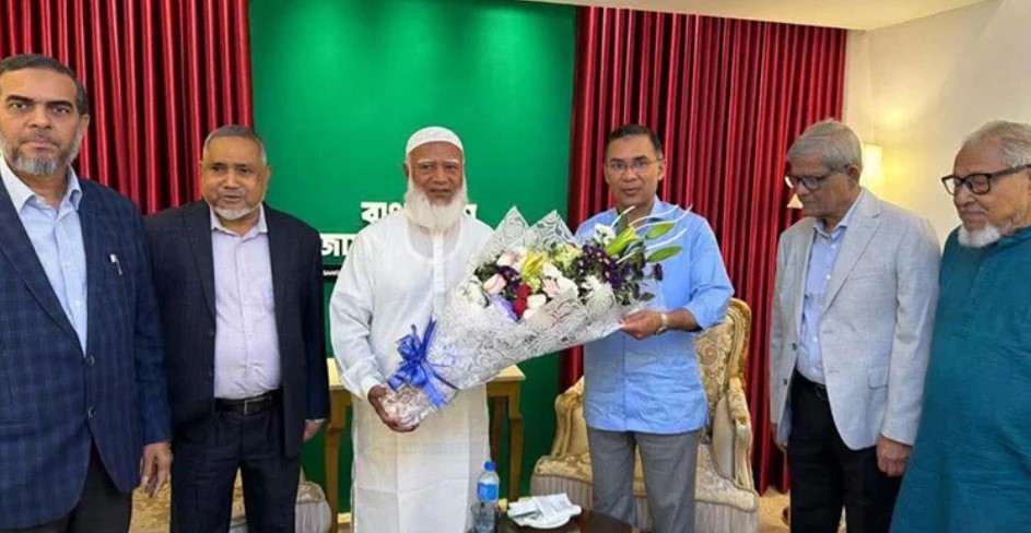 জামায়াত আমিরের বাসভবনে তারেক রহমানের সৌজন্য সাক্ষাৎ