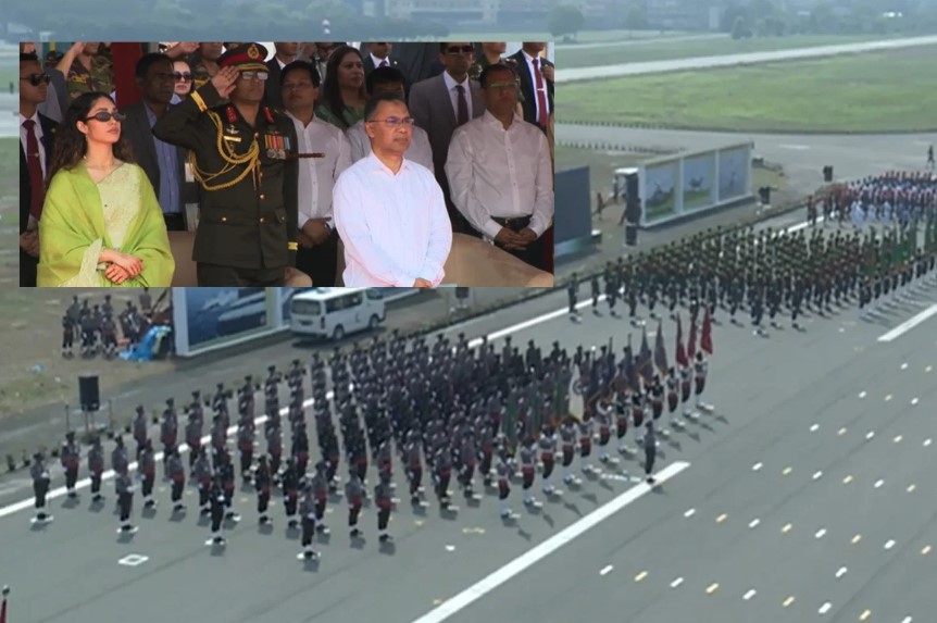 জাতীয় প্যারেড স্কয়ারে বর্ণাঢ্য কুচকাওয়াজ-ফ্লাইপাস্ট