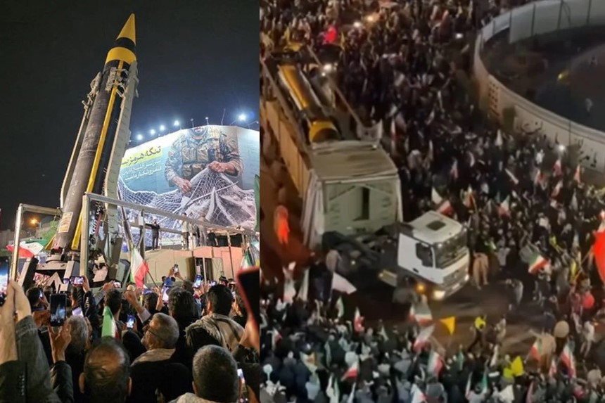 উত্তেজনা বাড়িয়ে তেহরানসহ ইরানের বিভিন্ন শহরে ক্ষেপণাস্ত্র প্রদর্শন